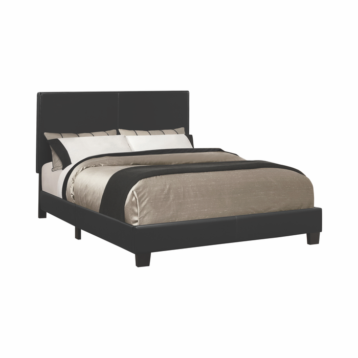 G300558 - Muave Upholstered Bed - Black