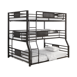 G460394 - Rogen Triple Bunk Bed - Twin, Full Over Twin XL Over Queen or Full - ReeceFurniture.com