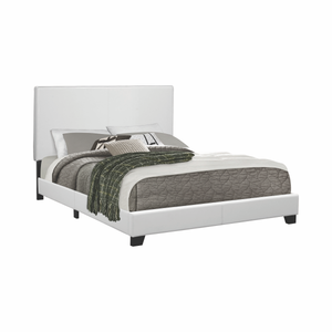 G300559 - Mauve Upholstered Bed - White - ReeceFurniture.com