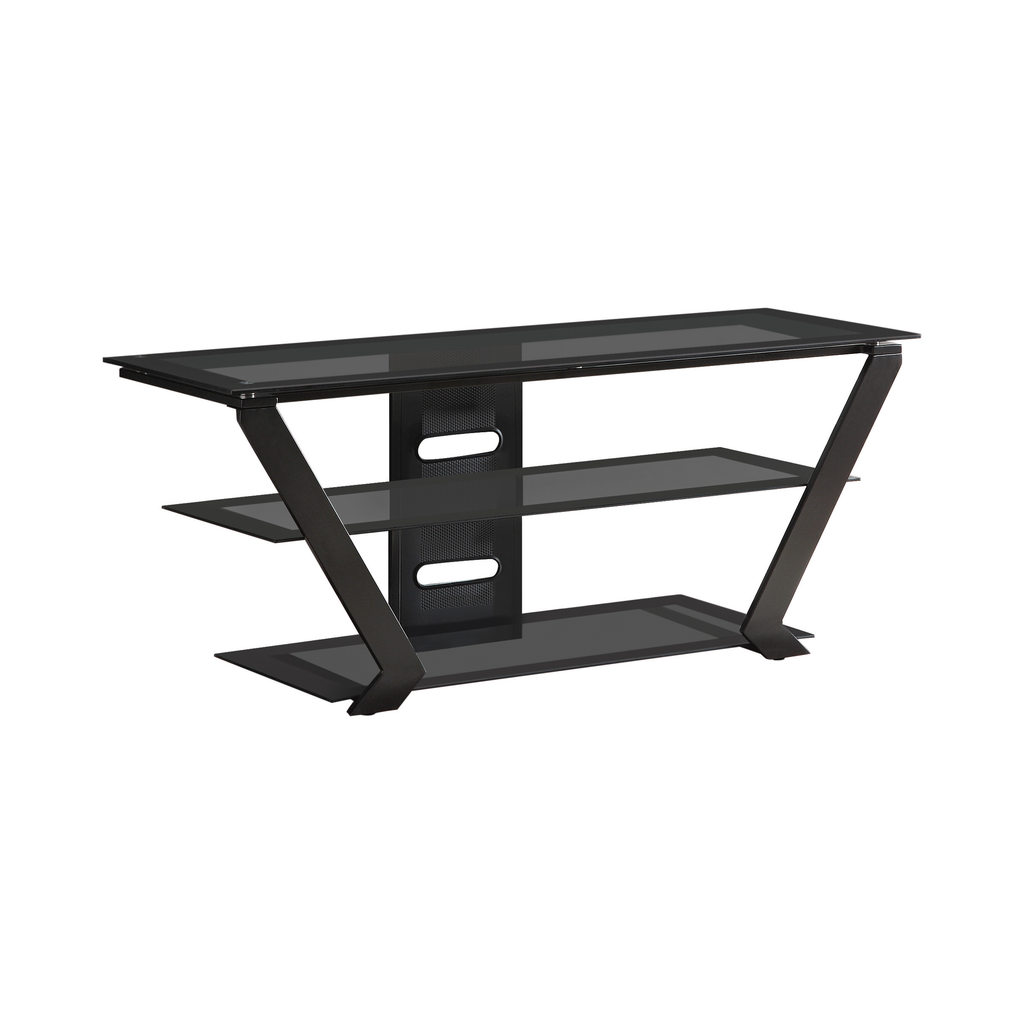 G701370 - 2-Tier TV Console - Black - ReeceFurniture.com