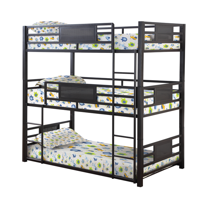 G460394 - Rogen Triple Bunk Bed - Twin, Full Over Twin XL Over Queen or Full