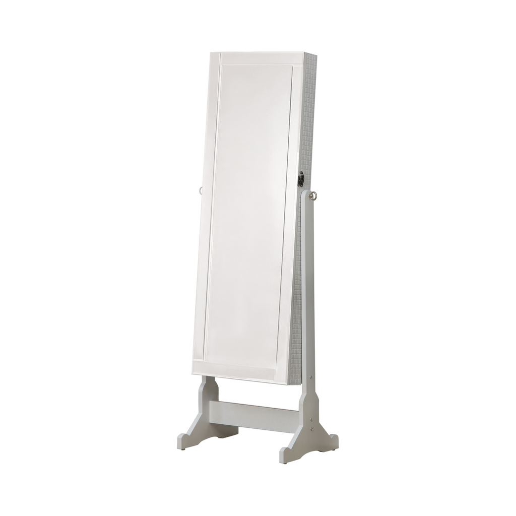 G901827 - Storage Jewelry Cheval Mirror - White or Black - ReeceFurniture.com