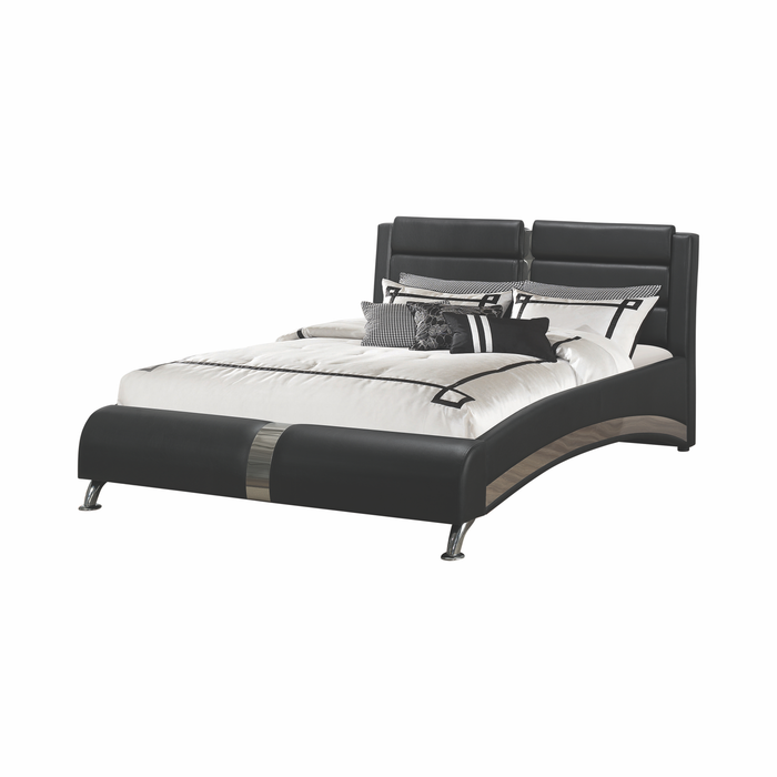 G300350 - Jeremaine Upholstered Bed - Black