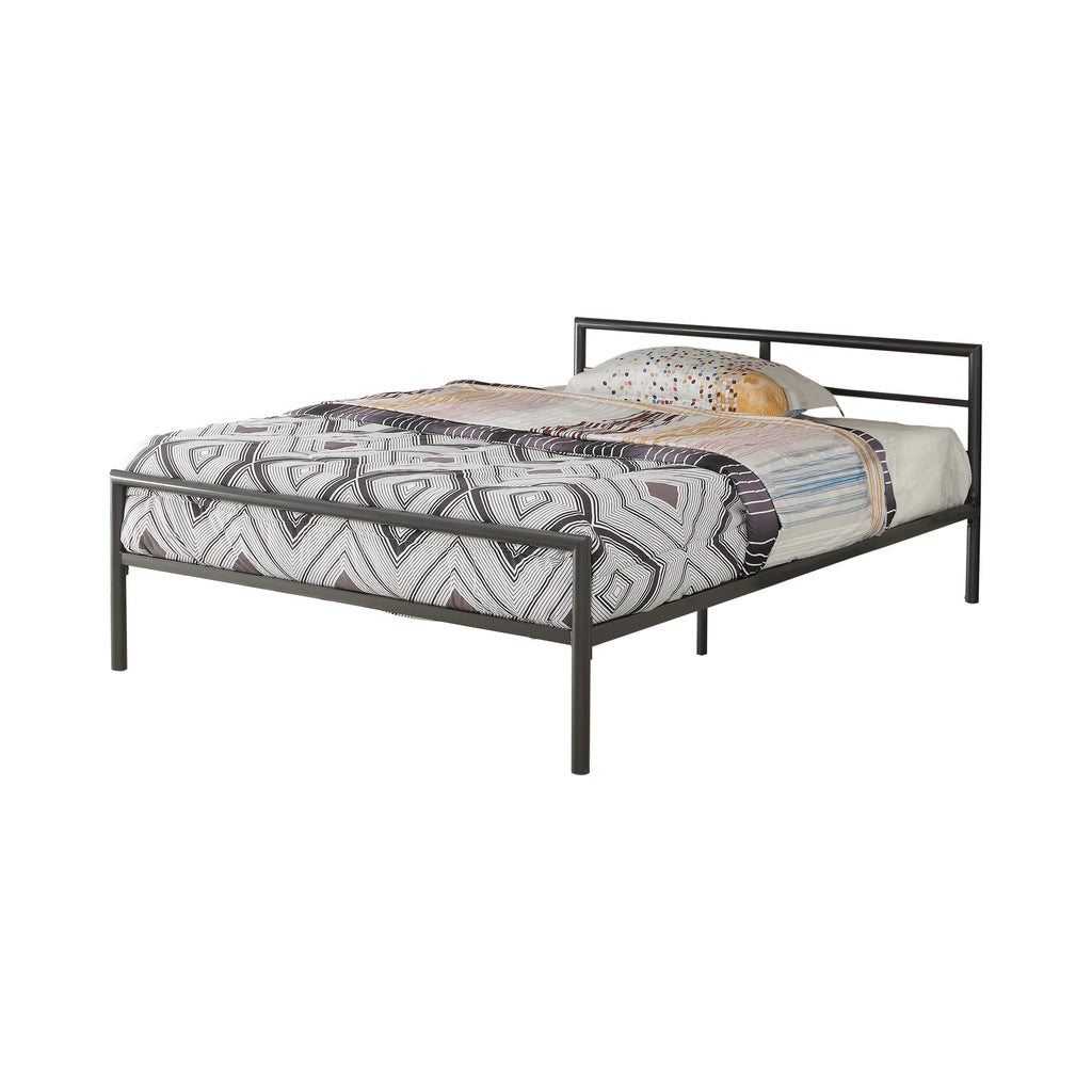G300279 - Fisher Full Metal Bed - Gunmetal - ReeceFurniture.com