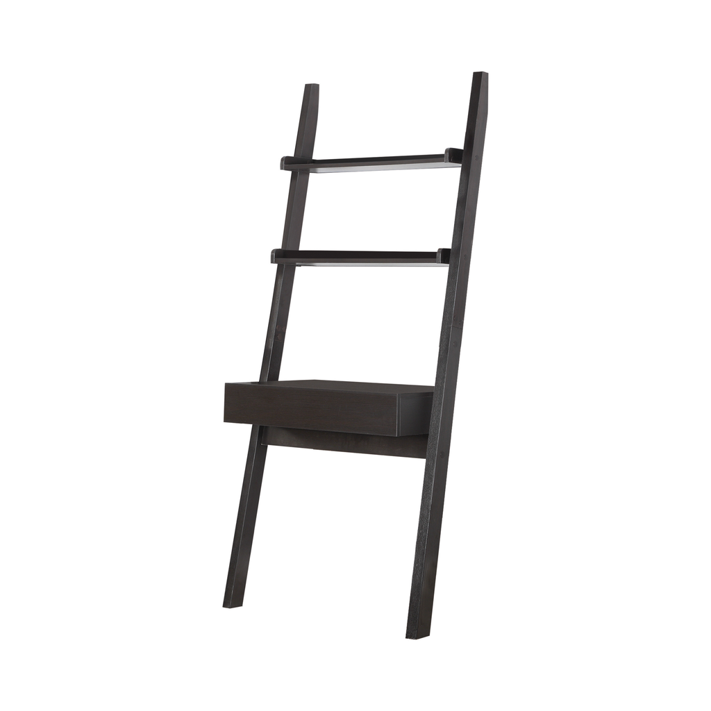 G801373 - Colella 2-Shelf Writing Ladder Desk - Cappuccino - ReeceFurniture.com