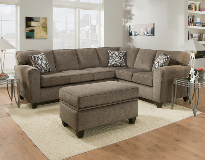 3100 Cornell Pewter 2 Piece Sectional