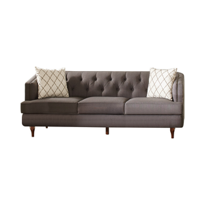 G508951 - Shelby Recessed Arms And Tufted Tight Back Living Room - Beige, Grey And Brown - ReeceFurniture.com