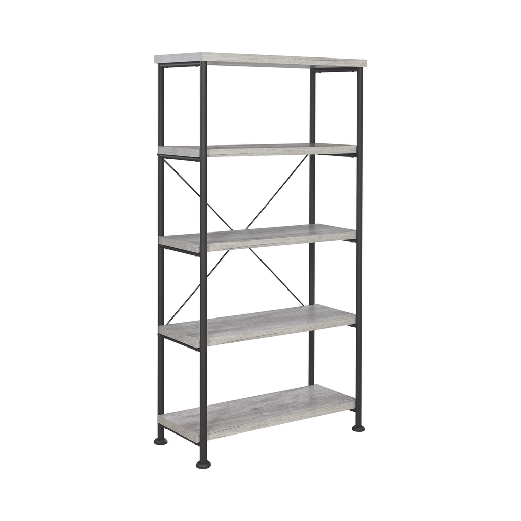 G801549 - Analiese Home Office - Grey Driftwood And Black - ReeceFurniture.com