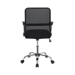 G801319 - Office Chair With Mesh Backrest - Black And Chrome - ReeceFurniture.com