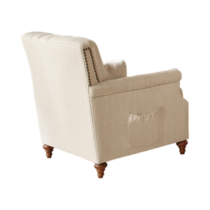 G508951 - Shelby Recessed Arms And Tufted Tight Back Living Room - Beige, Grey And Brown - ReeceFurniture.com