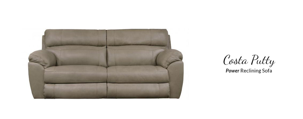 6407 Costa Putty Leather - ReeceFurniture.com