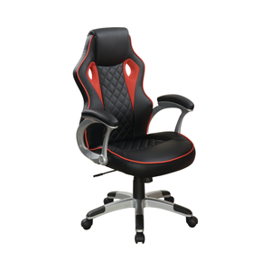 G801497 - Upholstered Office Chair - Black And Red - ReeceFurniture.com