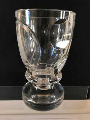 823023 Crystal Glass With Engraved Couple In Cut Circle - ReeceFurniture.com