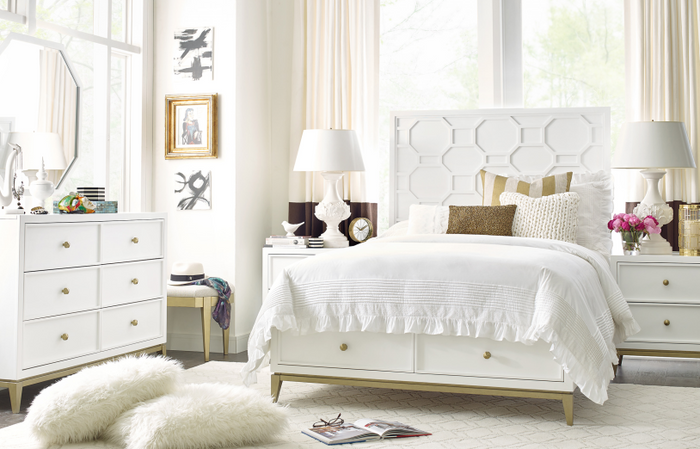 7810 Chelsea Panel Bed with Storage Footboard by Rachael Ray