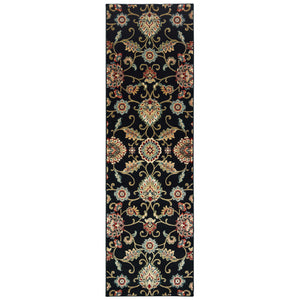 9946K Kashan Indoor Area Rug Black/ Multi - ReeceFurniture.com