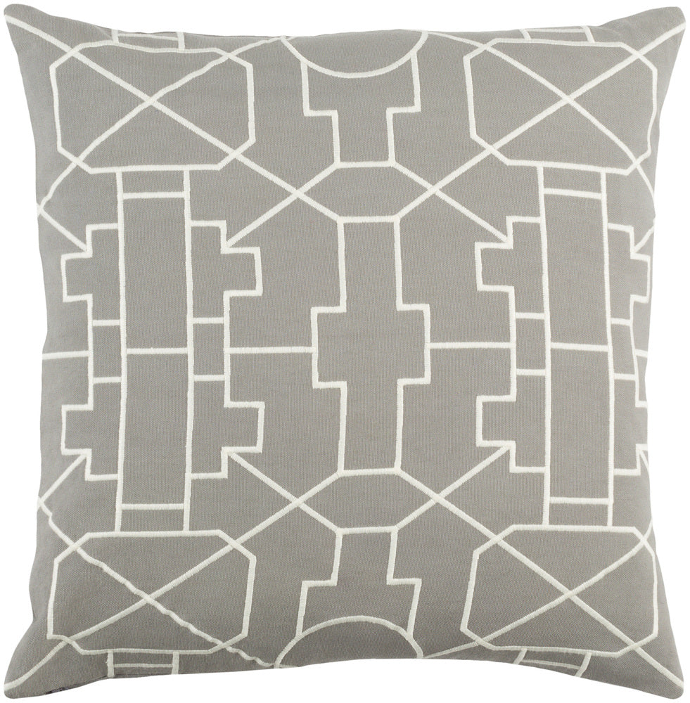 Kingdom Pillow Kit - Medium Gray, Ivory - Down - KGDM7054 - ReeceFurniture.com