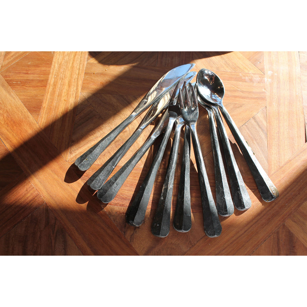 KNFS017 - Hand-hammered Rustic Cheese Knives (Set of 4) - ReeceFurniture.com