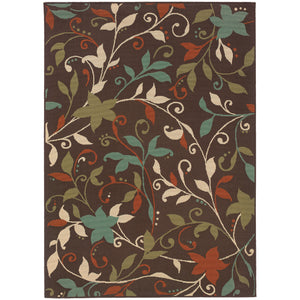 967X6 Montego Indoor/Outdoor Rug Brown/Green - ReeceFurniture.com