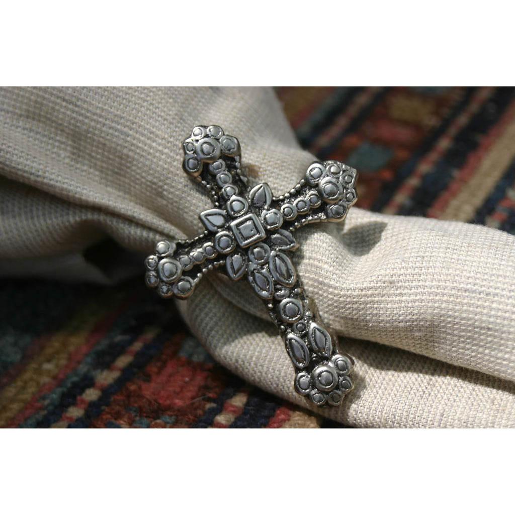 NAP013 - Cross Napkin Rings (Set of 4) - ReeceFurniture.com