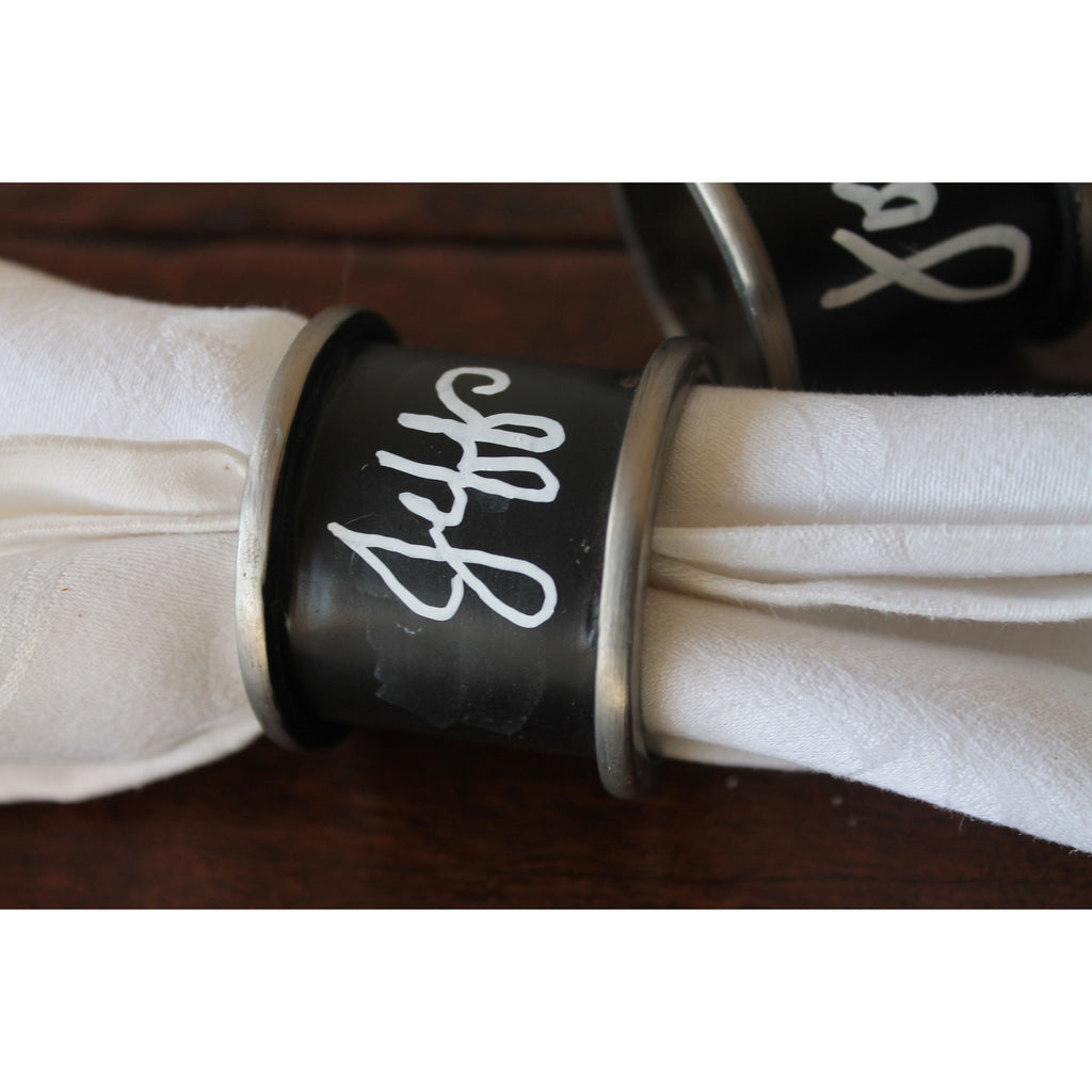 NAP022 - Chalk Napkin Rings (Set of 4) - ReeceFurniture.com