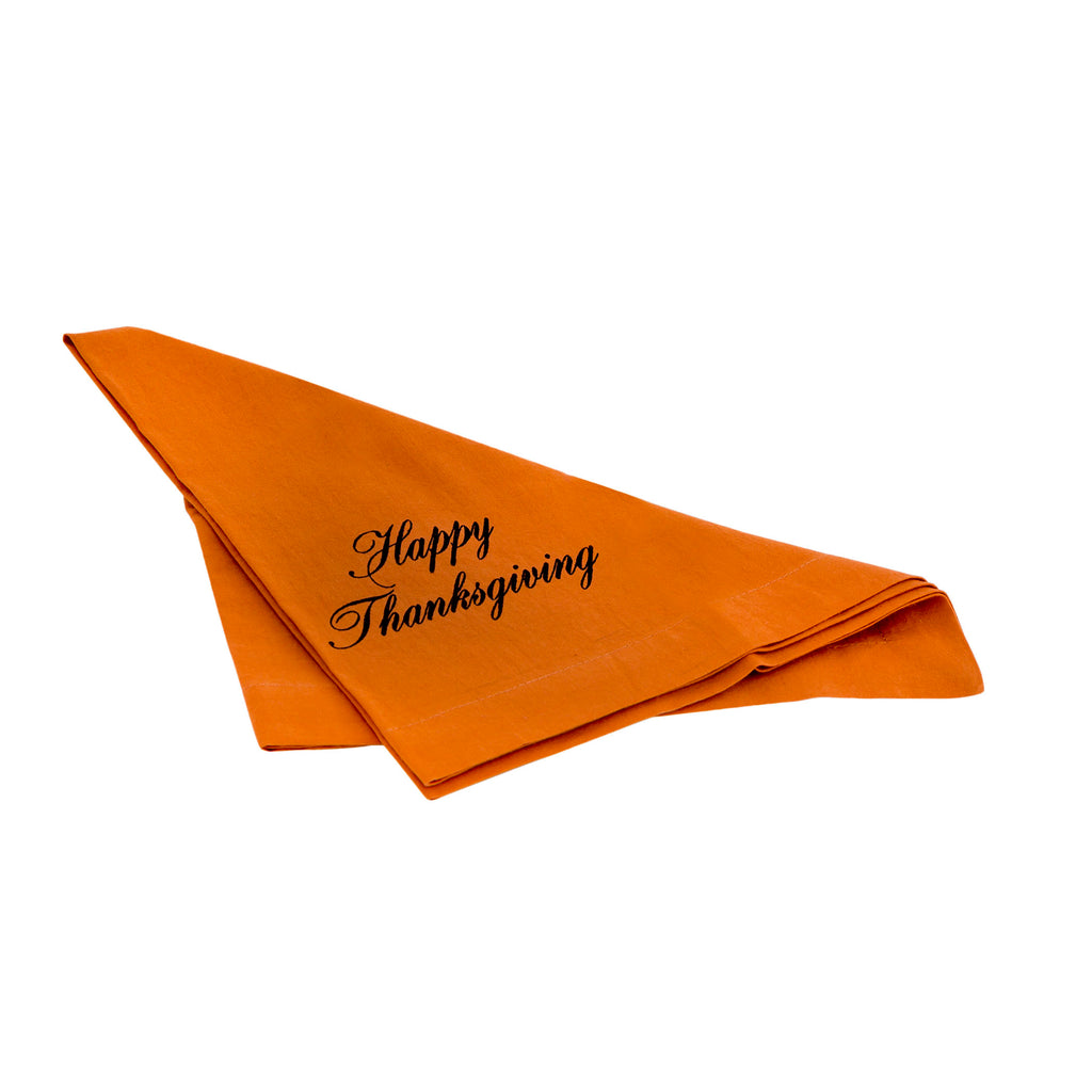 NAPKN02 - Happy Thanksgiving 20x20 Napkin - ReeceFurniture.com