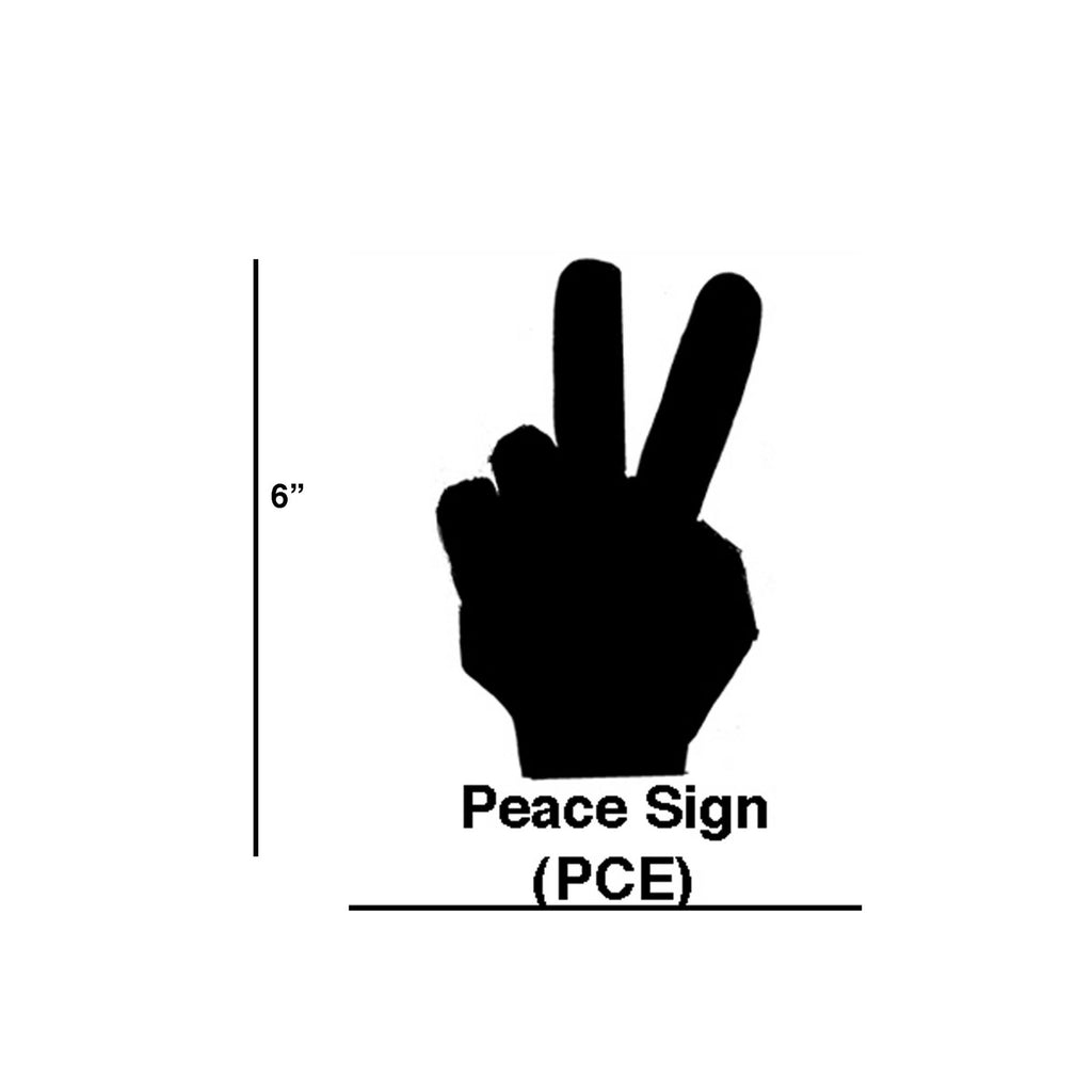 PCE - Peace Sign Cookie Cutters (Set of 6) - ReeceFurniture.com