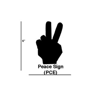 PCE - Peace Sign Cookie Cutters (Set of 6) - ReeceFurniture.com