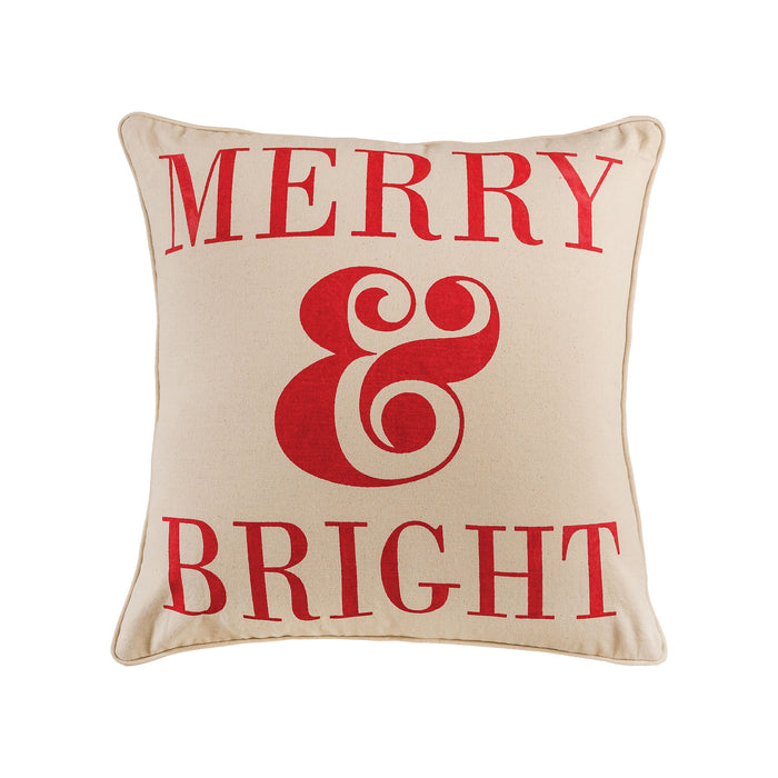 Merry and Bright - Throw Pillow