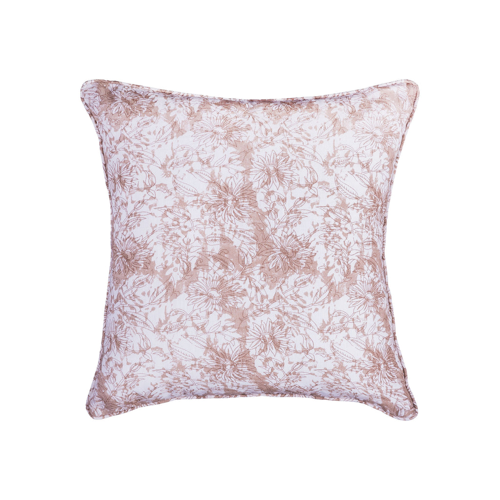 PLW036 - Block Print 20x20 Hand-Printed Reversible Pillow in 100% Cotton - COVER ONLY - ReeceFurniture.com