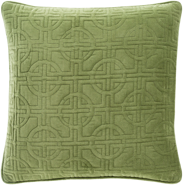 Qcv002-1818 - Quilted Cotton Velvet - Pillow Cover