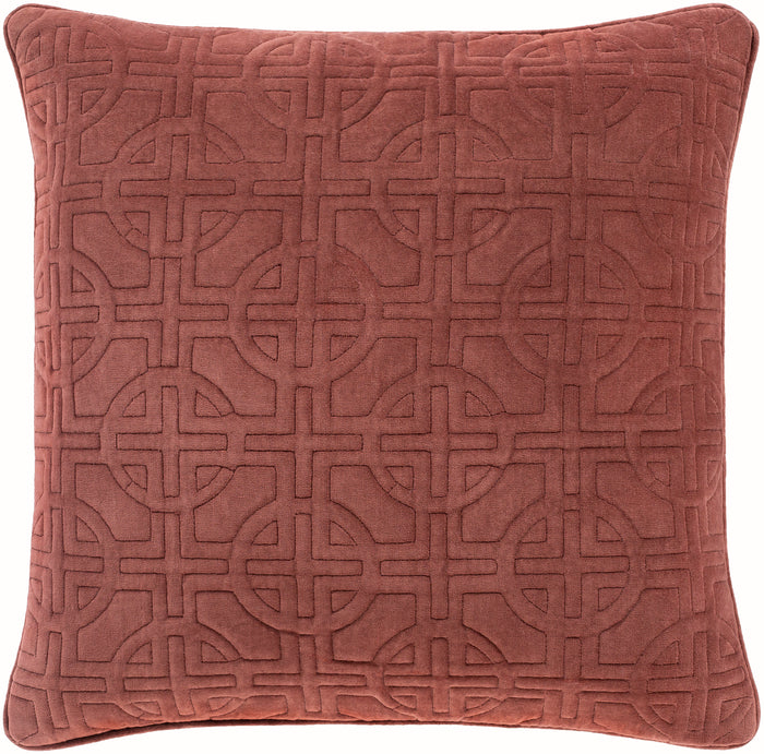 Qcv004-1818 - Quilted Cotton Velvet - Pillow Cover