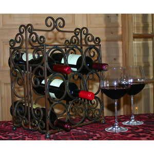 RACK001 - Wine Rack (9-Bottle) - ReeceFurniture.com