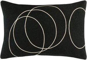 Solid Bold Pillow Kit - Black, Cream - Poly - SB036 - ReeceFurniture.com
