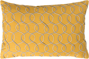 Solid Bold II Pillow Cover - Bright Yellow, Medium Gray, Cream - SDB002 - ReeceFurniture.com