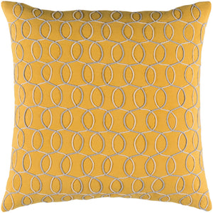 Solid Bold II Pillow Cover - Bright Yellow, Medium Gray, Cream - SDB002 - ReeceFurniture.com