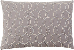 Solid Bold II Pillow Kit - Medium Gray, Cream - Poly - SDB003 - ReeceFurniture.com