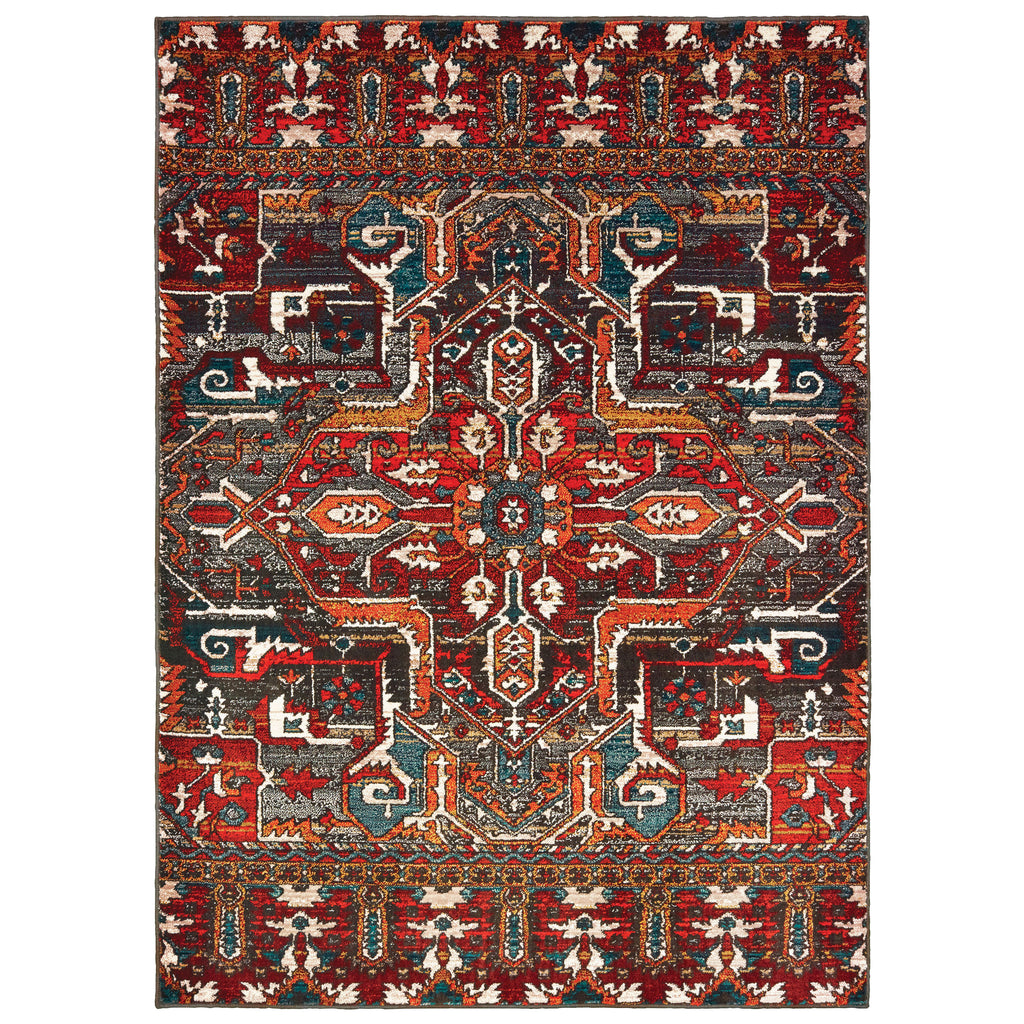 9575A Sedona Indoor Area Rug Red/ Orange - ReeceFurniture.com