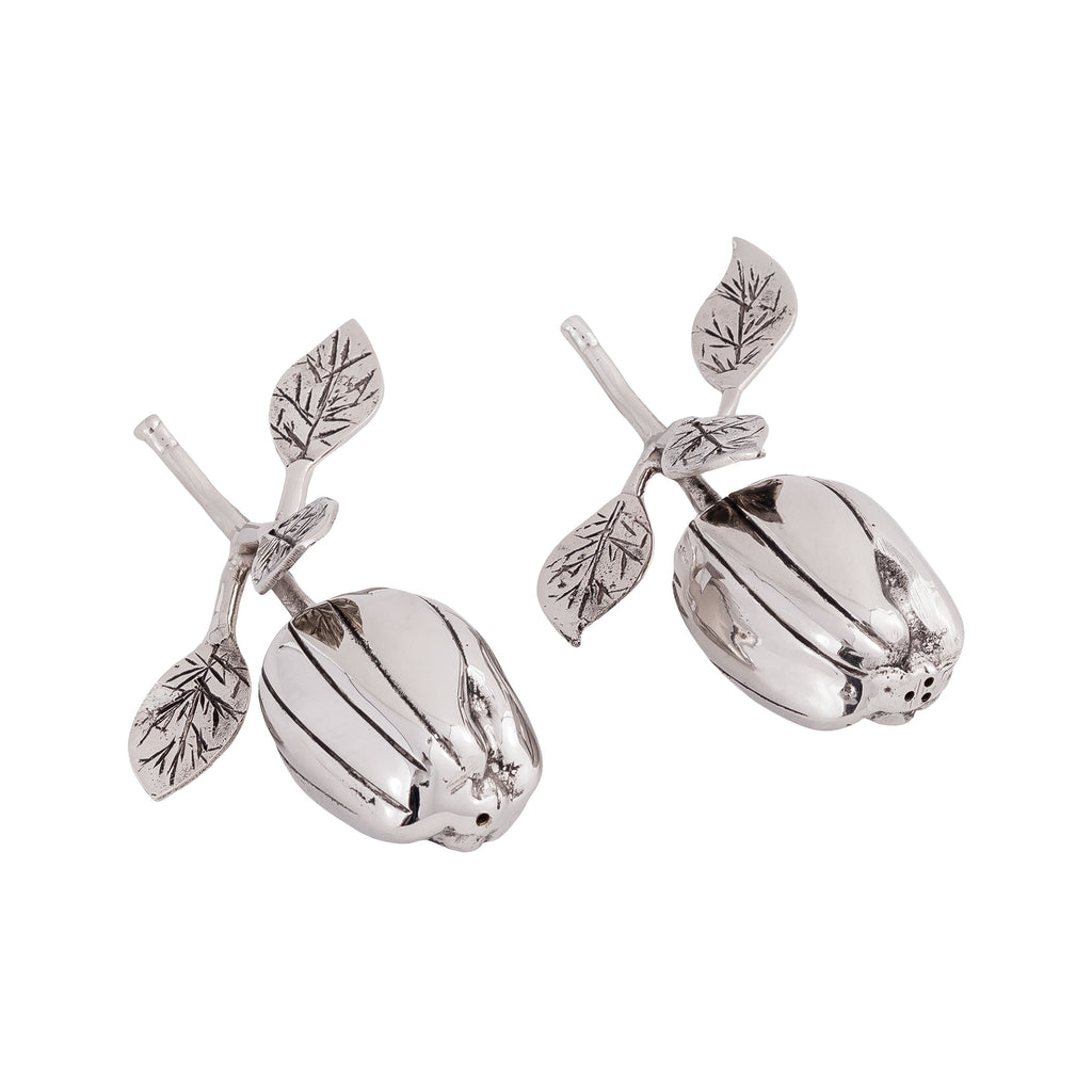 SHKR002 - Brass Salt and Pepper in Pewter - ReeceFurniture.com