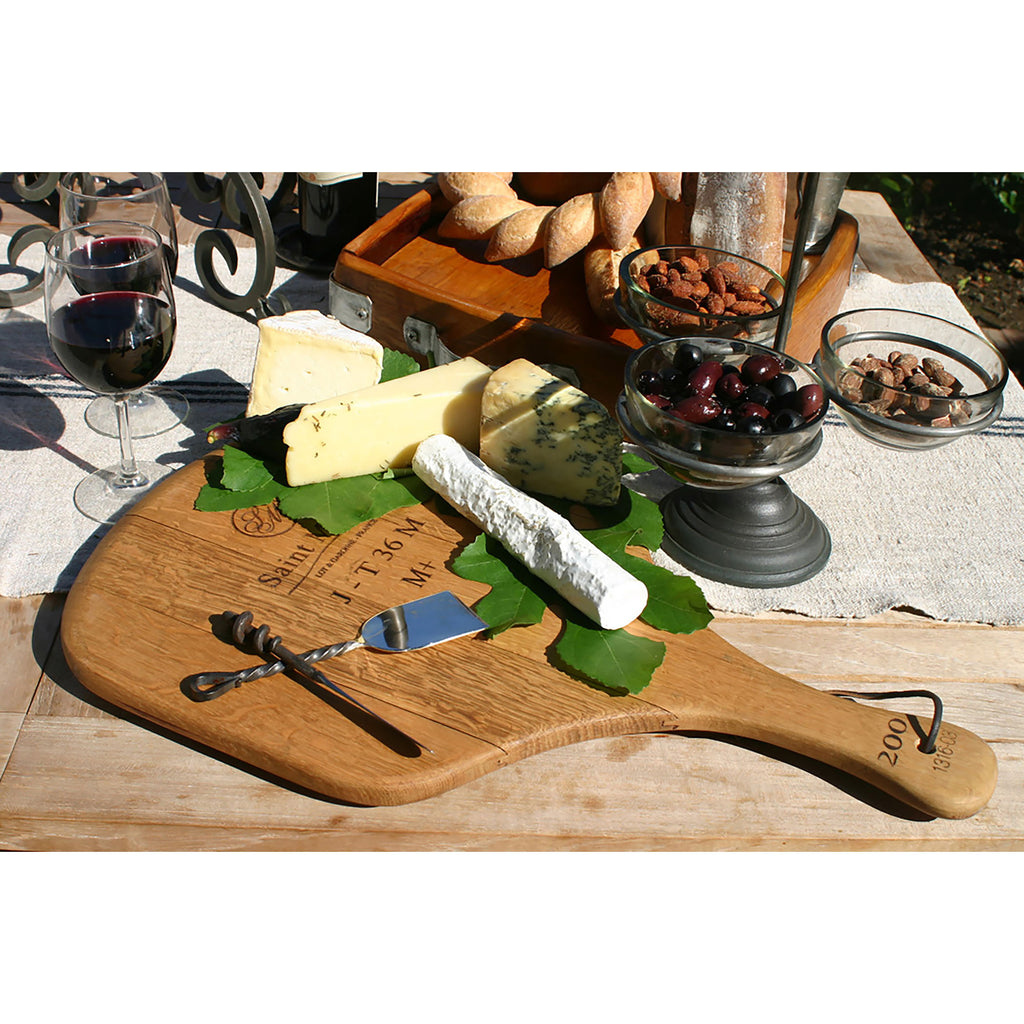 TRAY006 - WB Wine Cask Cheese Board - ReeceFurniture.com