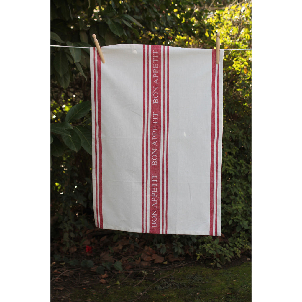 TWL06 - Bon Appetit Towels in Red (Set of 4) - ReeceFurniture.com