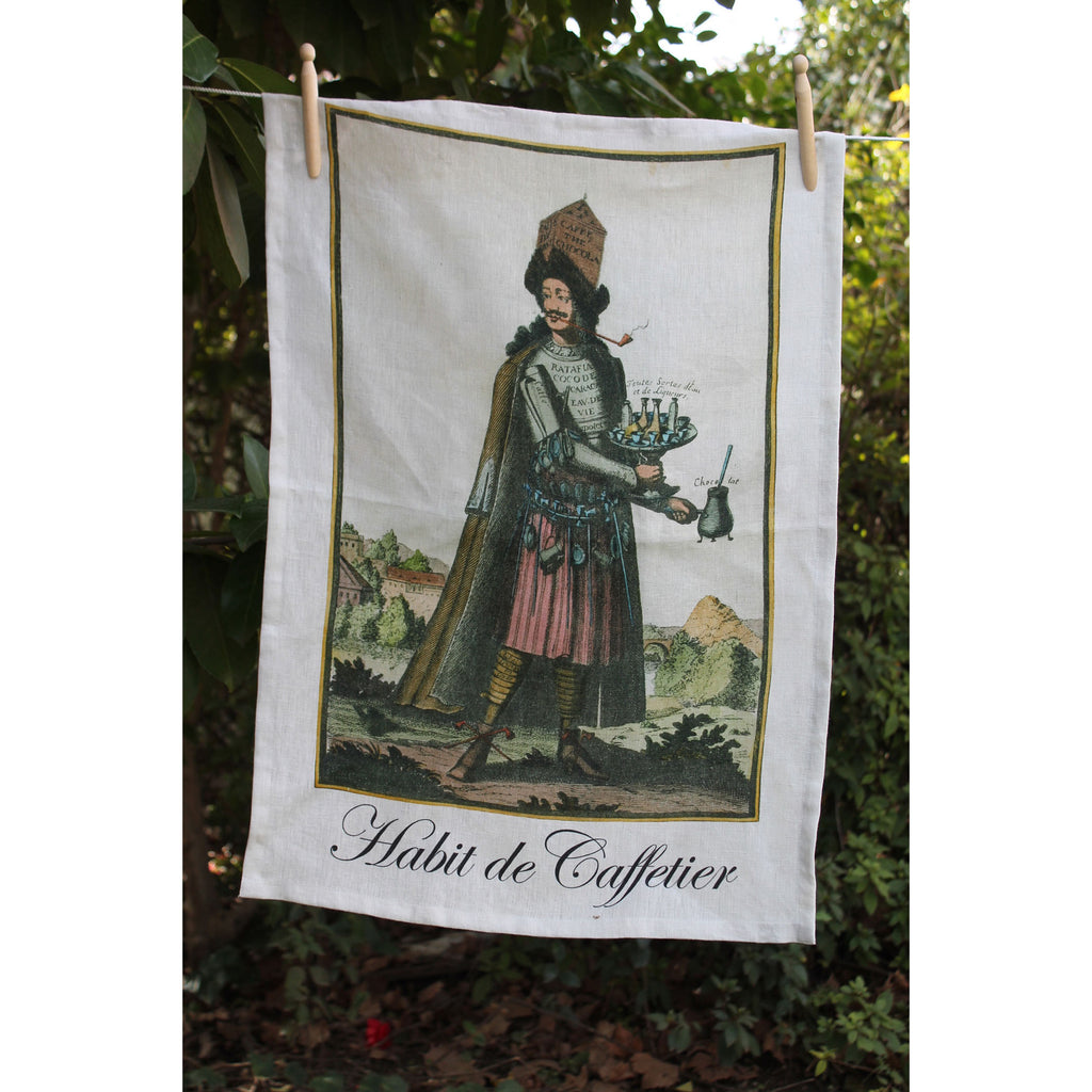 TWL08 - Habit de Caffetier Linen Towel - ReeceFurniture.com