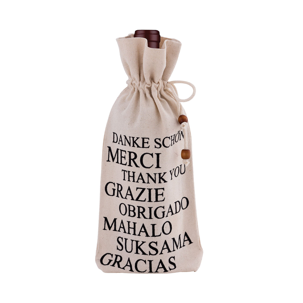WBAG005 - Thank You 6x13 Wine Bag - ReeceFurniture.com