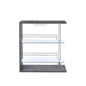 G100156 - Bar Unit - Weathered Grey, Glossy Black, Beautiful Cappuccino or Gloss Whtie - ReeceFurniture.com