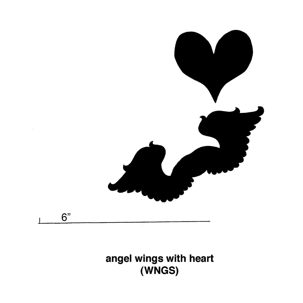 WNGS - Angel Wings with Heart Cookie Cutters (Set of 6) - ReeceFurniture.com